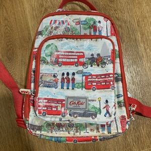 Cath Kidson kids mini backpack london bus soldier print